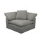 The Hamptons Collection 5-Pieces Gray Fabric Modular Arm Chair Square Slipcovers 44"